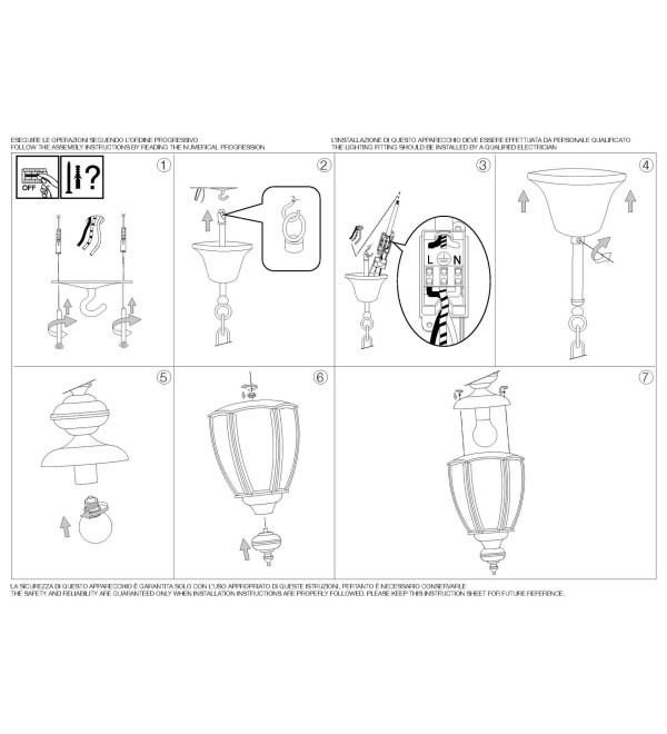 Светильник подвесной Ideal Lux Norma SP1 Латунь античная E27 005911