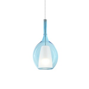 Светильник подвесной Ideal Lux Kalique SP1-2 D18 Голубой E27 360041
