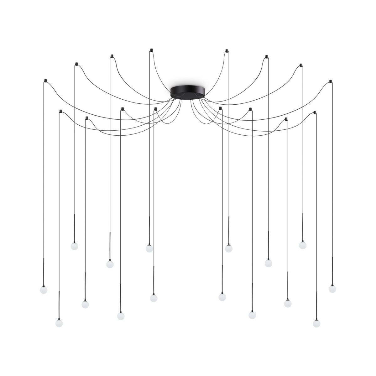 Люстра подвесная Ideal Lux Lucciola SP16 Черный 3000К LED 284002