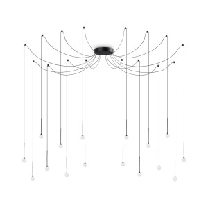 Люстра подвесная Ideal Lux Lucciola SP16 Черный 3000К LED 284002