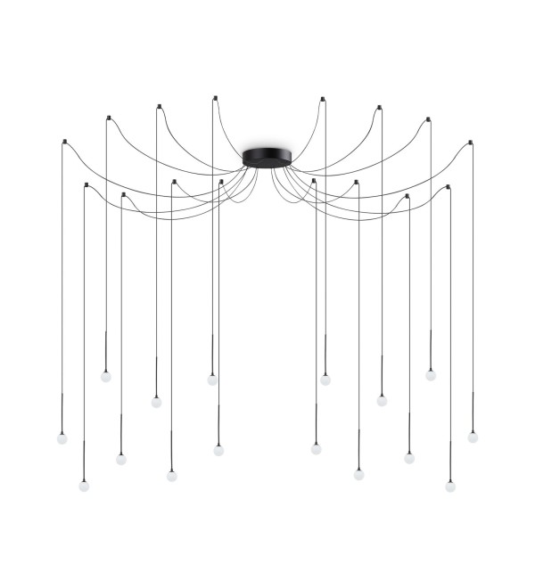 Люстра подвесная Ideal Lux Lucciola SP16 Черный 3000К LED 284002