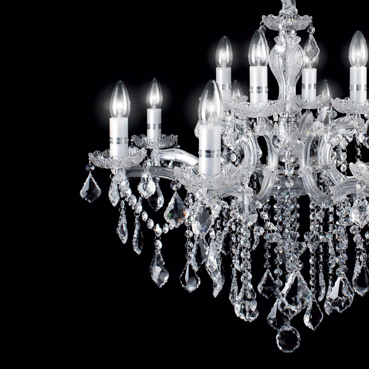 Люстра подвесная Ideal Lux Florian SP12 Золото E14 035611