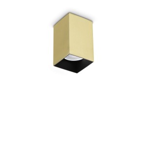 Светильник потолочный Ideal Lux Look PL01 Square D6.0 H010 Латунь GU10 371481