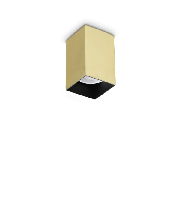 Светильник потолочный Ideal Lux Look PL01 Square D6.0 H010 Латунь GU10 371481