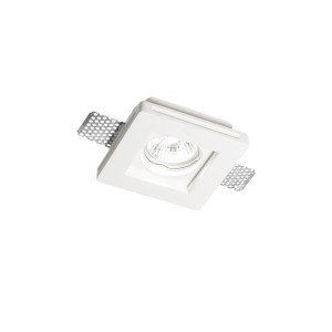 Светильник встраиваемый Ideal Lux Samba FI D60 Square Белый гипс GU10 150291