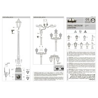 Светильник садово-парковый Ideal Lux Dafne PТ1 Черный E27 101514