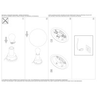 Светильник настольный Ideal Lux Mapa TL1 D20 E27 Белый 009155