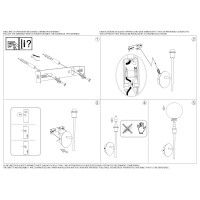 Светильник настенный Ideal Lux Maracas AP1 G4 Латунь 200330