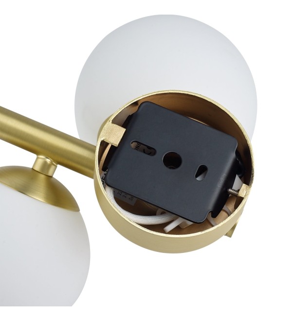 Светильник настенный Ideal Lux Perlage AP3 Янтарь G9 322742
