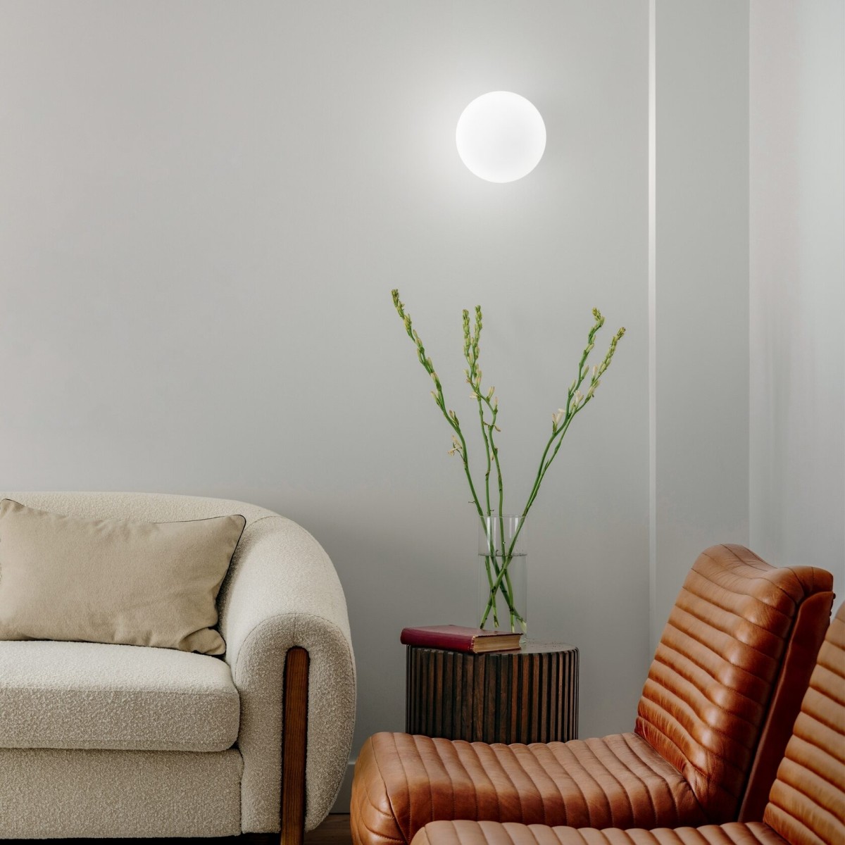 Светильник настенный Ideal Lux Cotton AP1 D20 Белый E14 352336