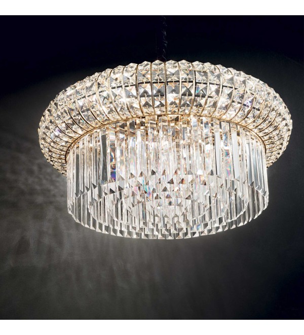 Люстра подвесная Ideal Lux Nabucco SP12 Золотистый E14 237794