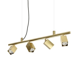 Светильник подвесной Ideal Lux Dynamite SP4 Square Латунь GU10 371399