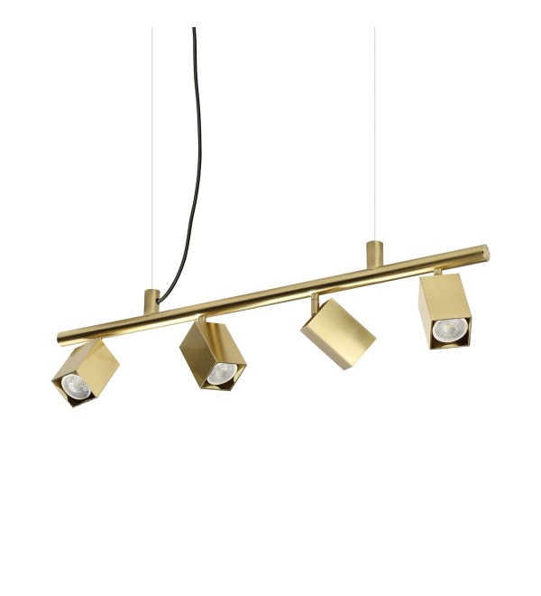 Светильник подвесной Ideal Lux Dynamite SP4 Square Латунь GU10 371399