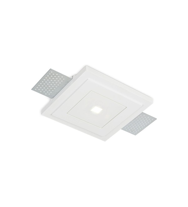 Светильник встраиваемый Ideal Lux Zephyr FI D14 3000К LED Белый гипс 331225