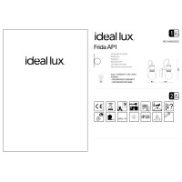 Светильник настенный Ideal Lux Frida AP1 Латунь античная E27 163321