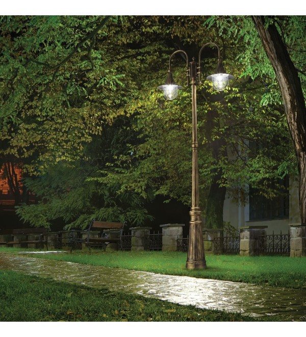 Светильник садово-парковый Ideal Lux Cima PT2 Антрацит E27 246833