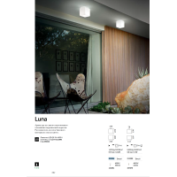 Светильник уличный Ideal Lux Luna PL1 D11 Опал G9 213200