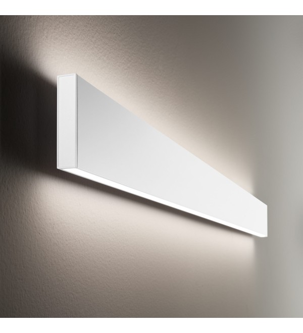 Светильник настенный Ideal Lux Steel AP2 D20 Bi-Emission Wide 3000K LED Белый Димм 233840