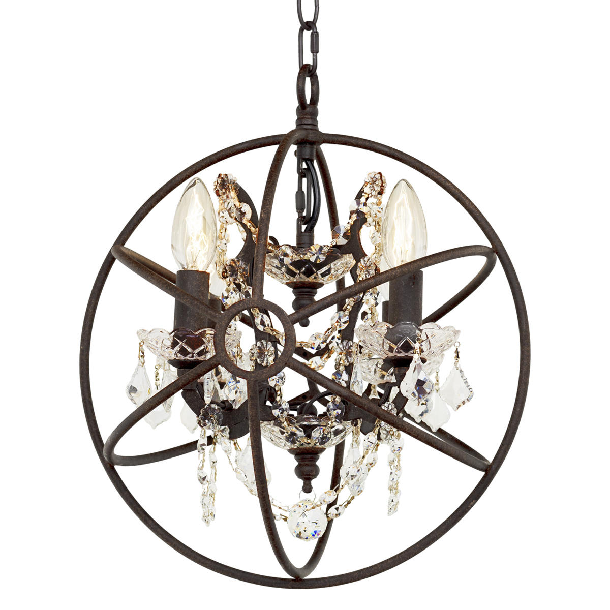 Подвесная люстра LOFT IT Foucaults orb crystal LOFT1897/4