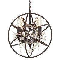 Подвесная люстра LOFT IT Foucaults orb crystal LOFT1897/4