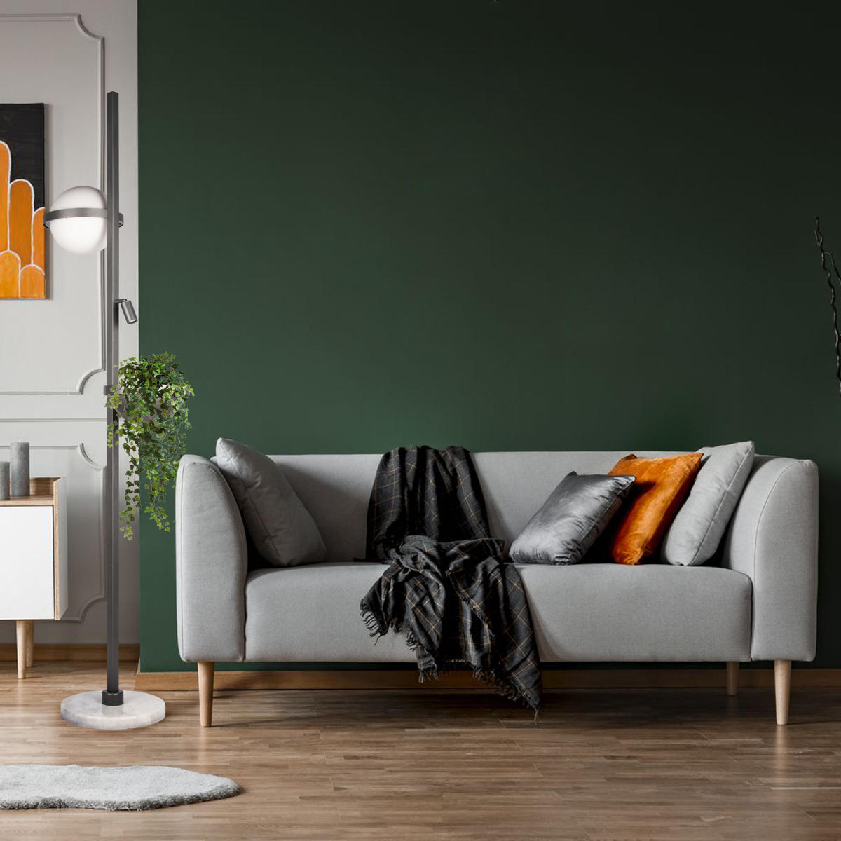 Торшер LOFT IT Jardin 10121/F Dark grey