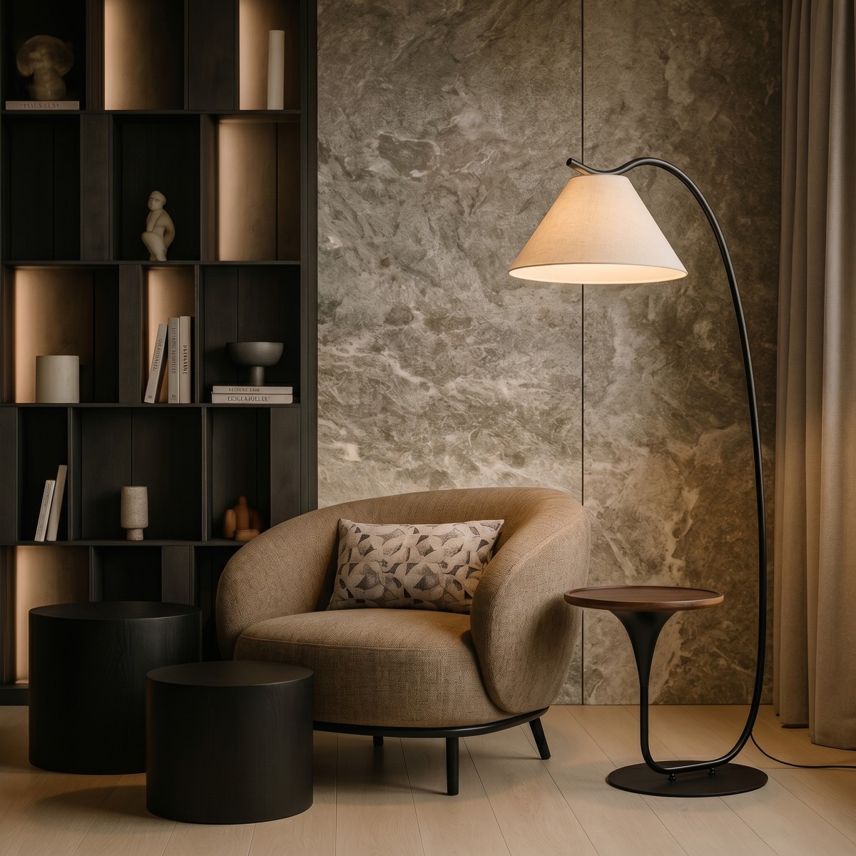 Торшер LOFT IT Charlotte 10568F Black