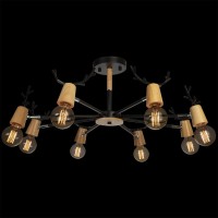 Люстра на штанге LOFT IT Sven 10024/8 Black