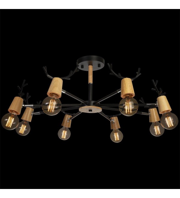 Люстра на штанге LOFT IT Sven 10024/8 Black