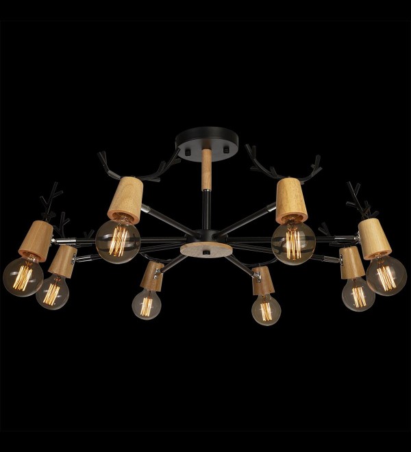 Люстра на штанге LOFT IT Sven 10024/8 Black
