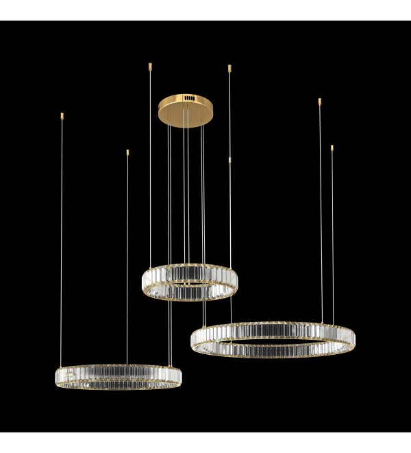 Подвесной светильник LOFT IT Crystal ring 10135/3 Gold