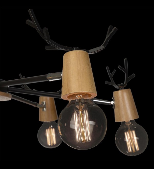 Люстра на штанге LOFT IT Sven 10024/6 Black
