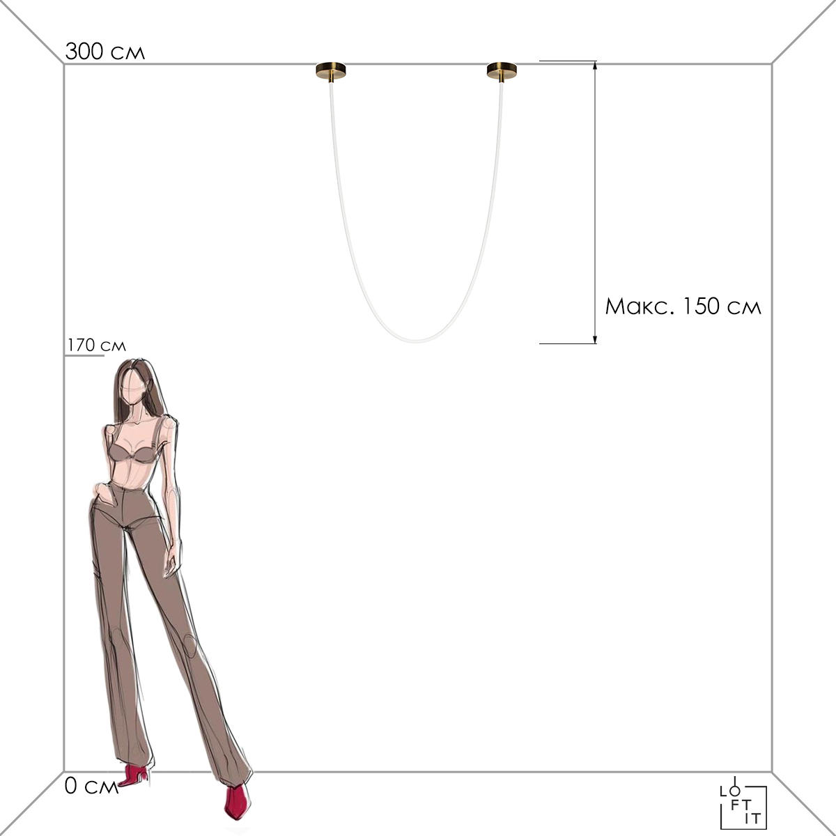 Подвесной светильник LOFT IT Lori 10230/3000