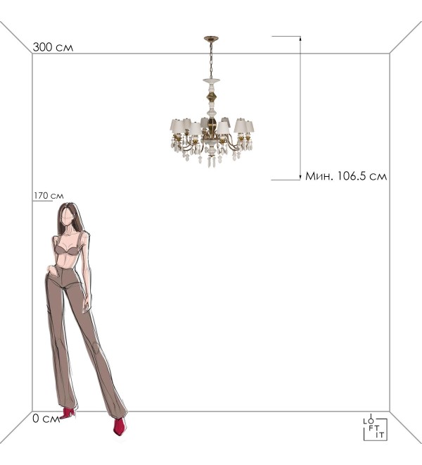 Подвесной светильник LOFT IT Grace 10203/10 White