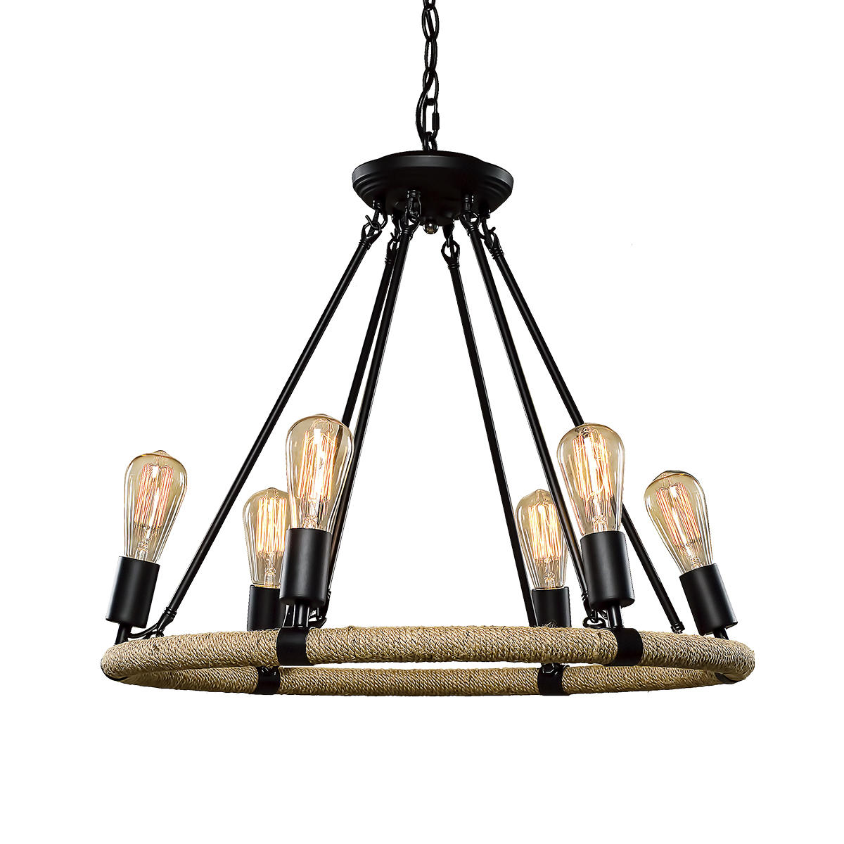Подвесная люстра LOFT IT Rope filament LOFT1861/6