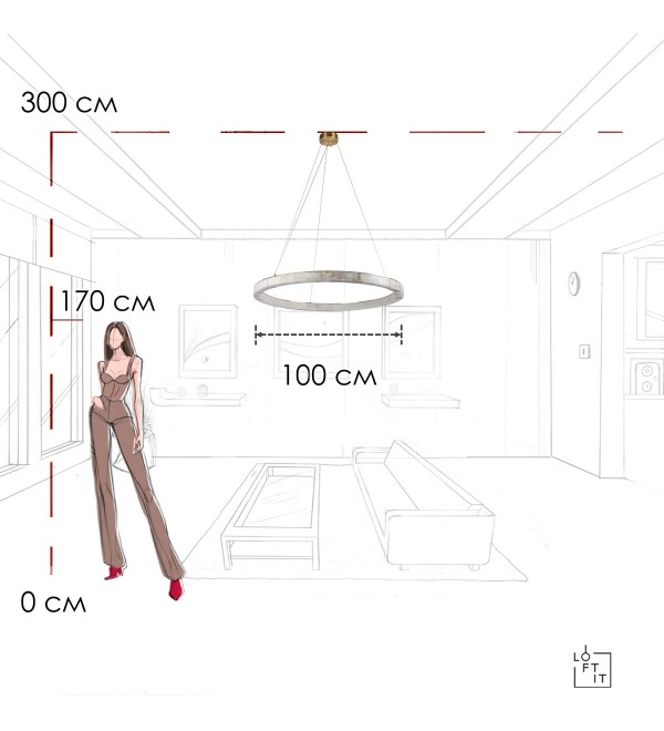 Подвесной светильник LOFT IT Mondrian 10408/1000