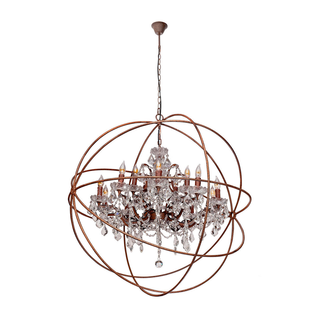 Подвесная люстра LOFT IT Foucaults orb crystal LOFT1897/15