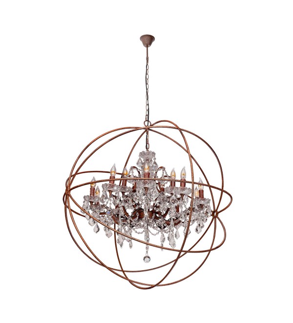 Подвесная люстра LOFT IT Foucaults orb crystal LOFT1897/15