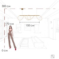 Подвесной светильник LOFT IT Thread 10388P/B Brass