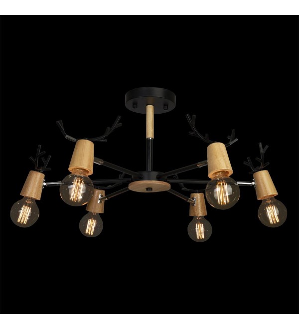 Люстра на штанге LOFT IT Sven 10024/6 Black
