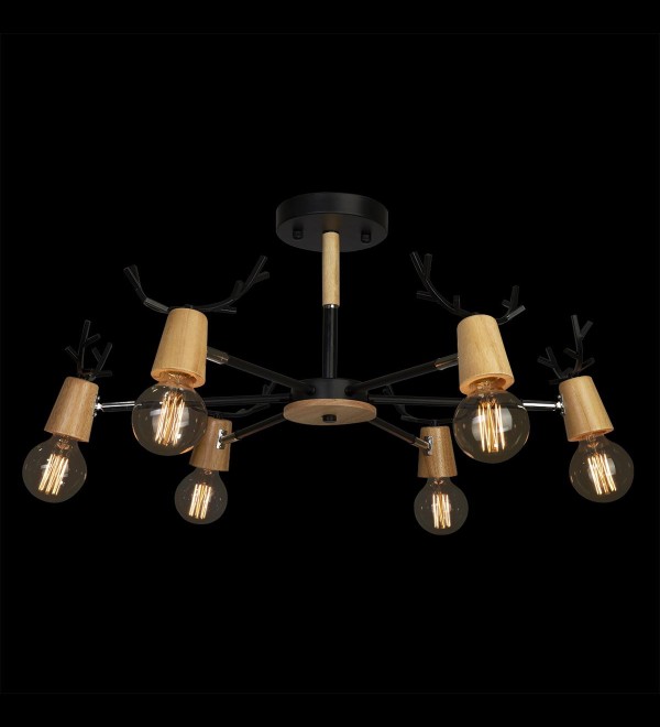 Люстра на штанге LOFT IT Sven 10024/6 Black