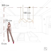 Подвесной светильник LOFT IT Thread 10388P/C Brass