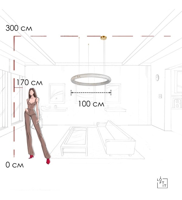 Подвесной светильник LOFT IT Oslo 10407/1000
