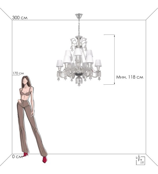Подвесной светильник LOFT IT Zenith 10210/12 White