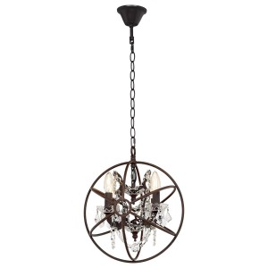 Подвесная люстра LOFT IT Foucaults orb crystal LOFT1897/4