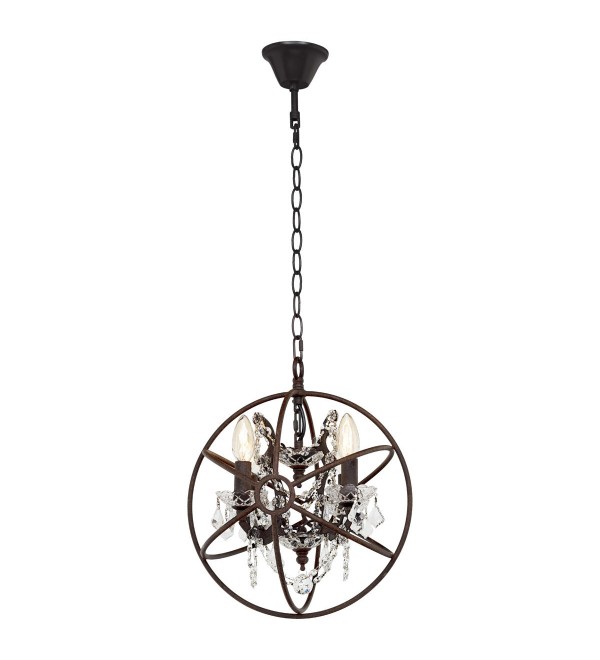 Подвесная люстра LOFT IT Foucaults orb crystal LOFT1897/4