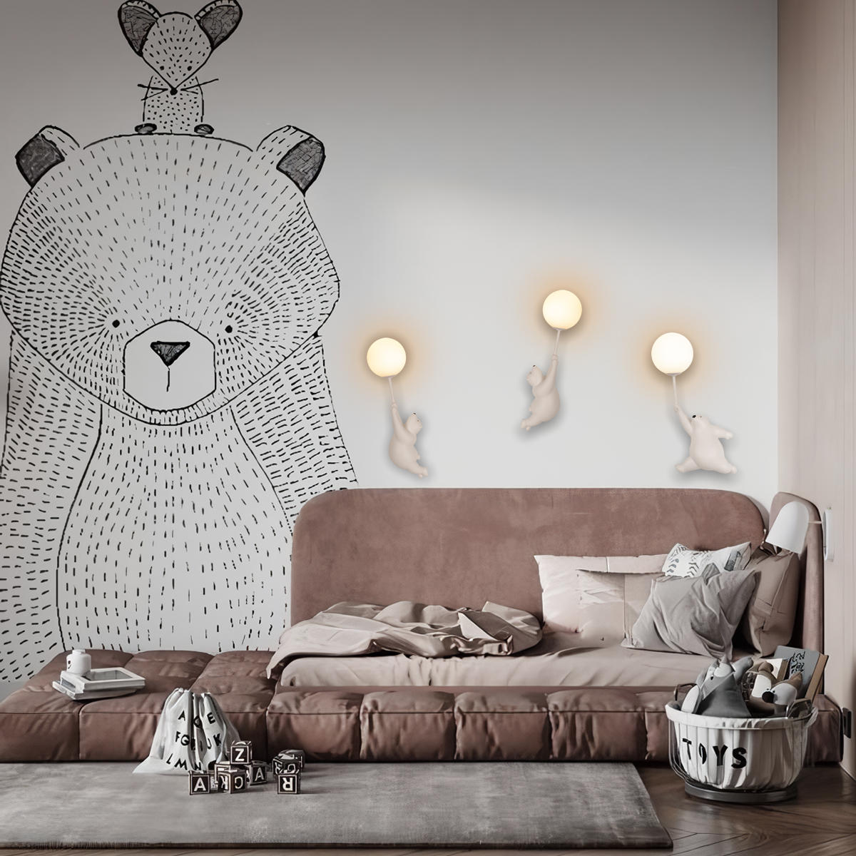 Настенный светильник LOFT IT Teddy 10030W/C