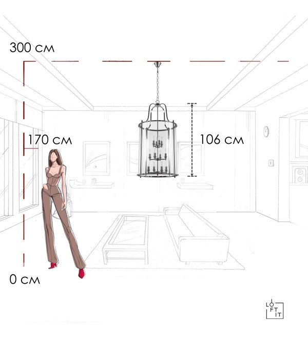 Подвесной светильник LOFT IT Lighthouse 10456/12 CR