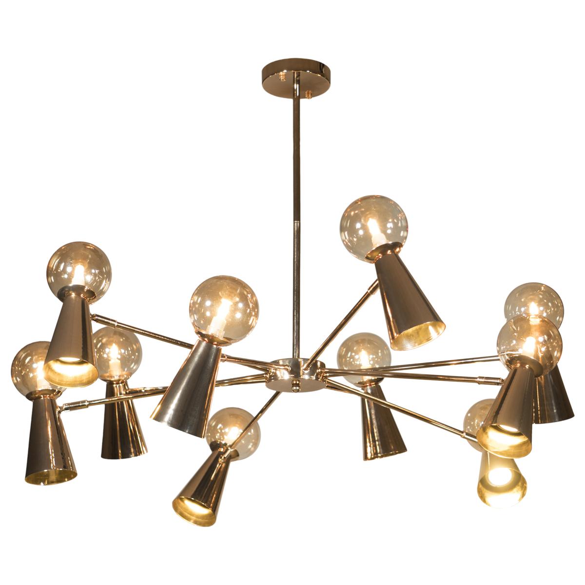 Люстра на штанге LOFT IT Halley 10046/10 Gold