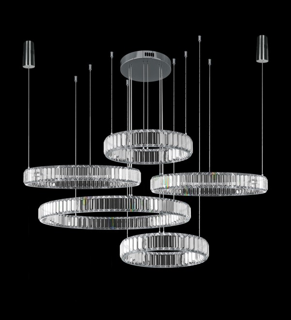 Подвесной светильник LOFT IT Crystal ring 10135/5 Chrome