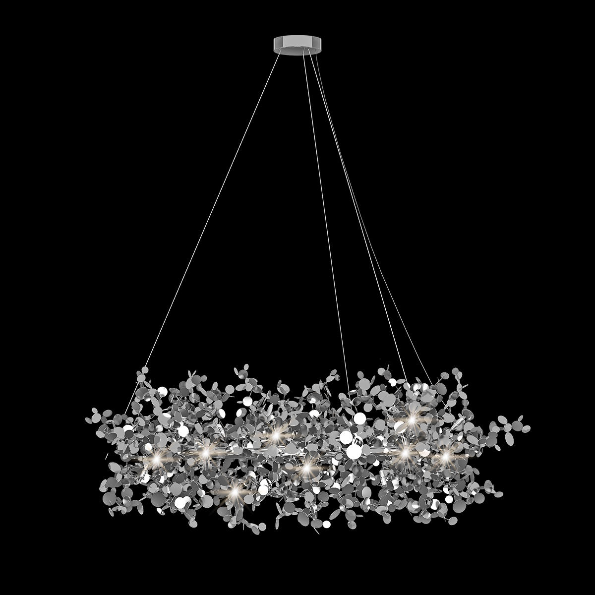 Подвесная люстра LOFT IT Spark 10101/600 Chrome